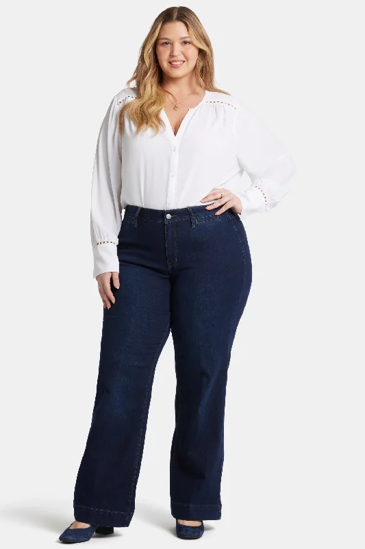 Teresa Trouser Jeans In Plus Size - Burbank Wash