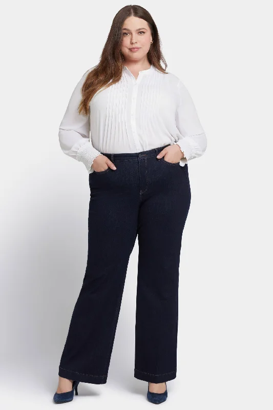 Teresa Wide Leg Jeans In Plus Size - Magical