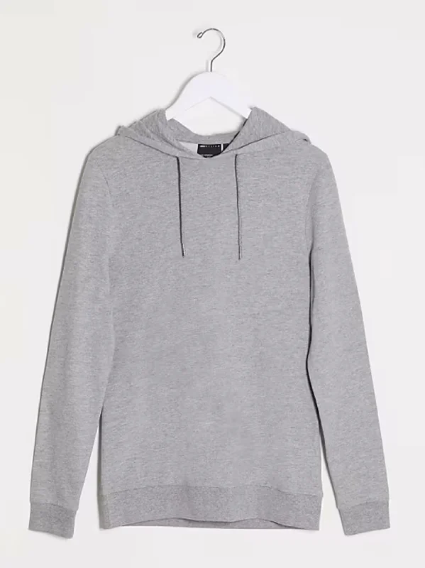 Women's Plain Hoodie,Grey