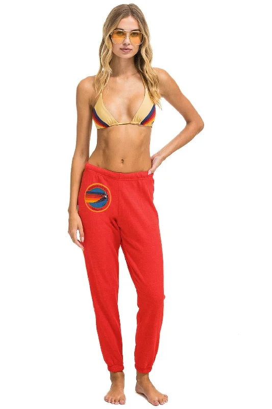 AVIATOR NATION VAIL SWEATPANTS - RED